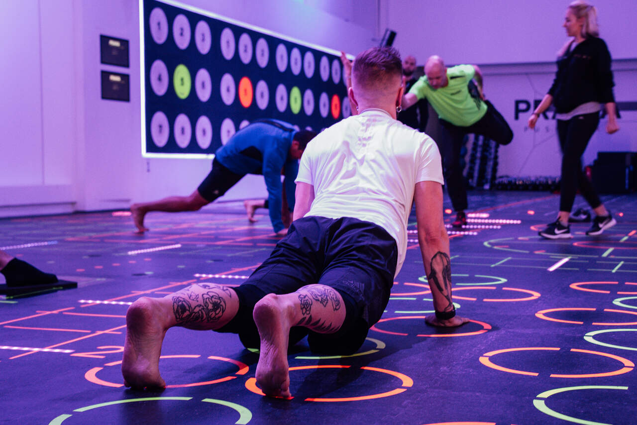 colour rubber gym tiles