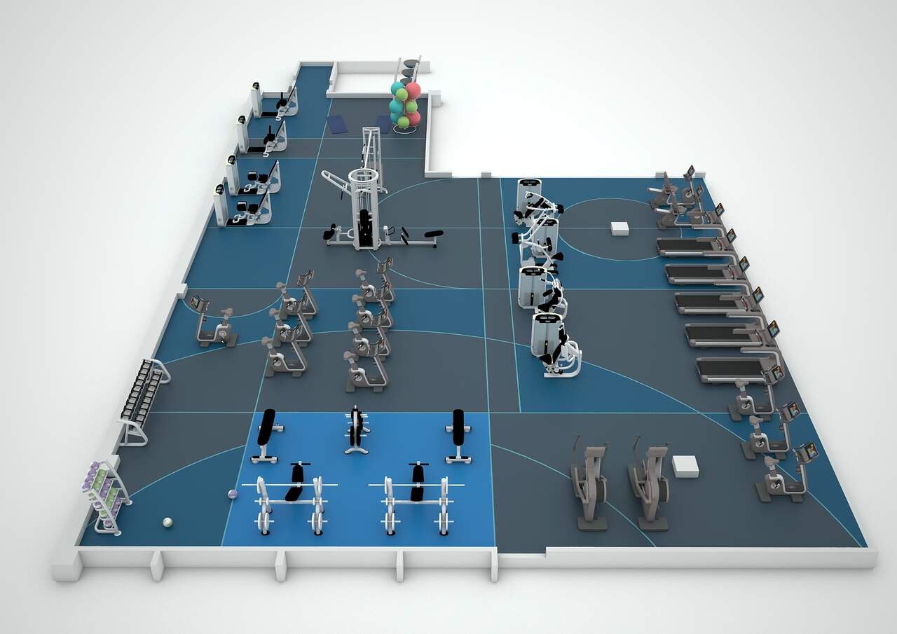 33987_1_V fitness spaces with different colours