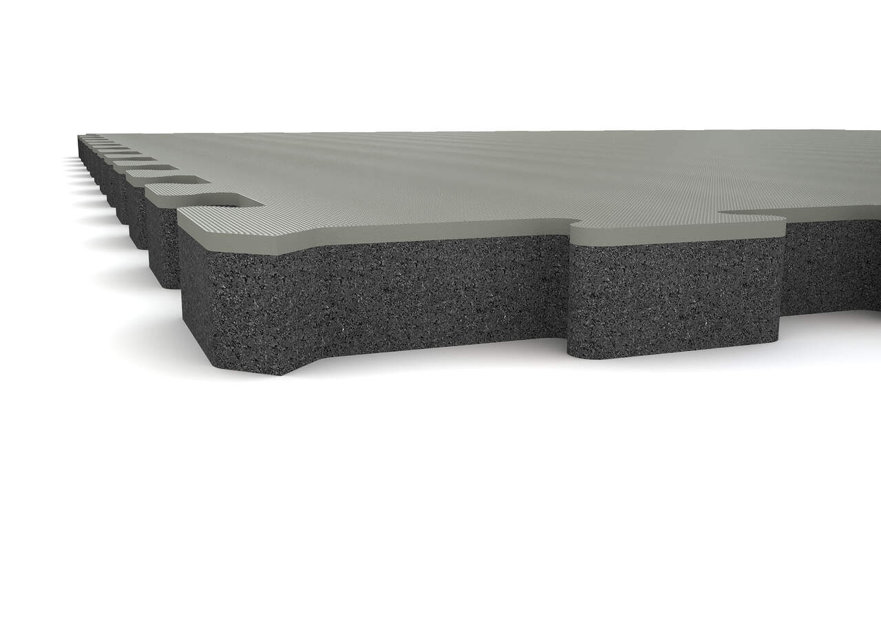 interlocking gym tiles colour grey