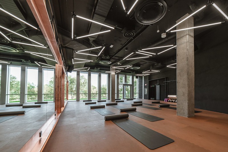 Combining style and practicality: wood look rubber flooring for modern gyms