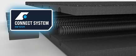 connect-system Connect System tile with cable channels