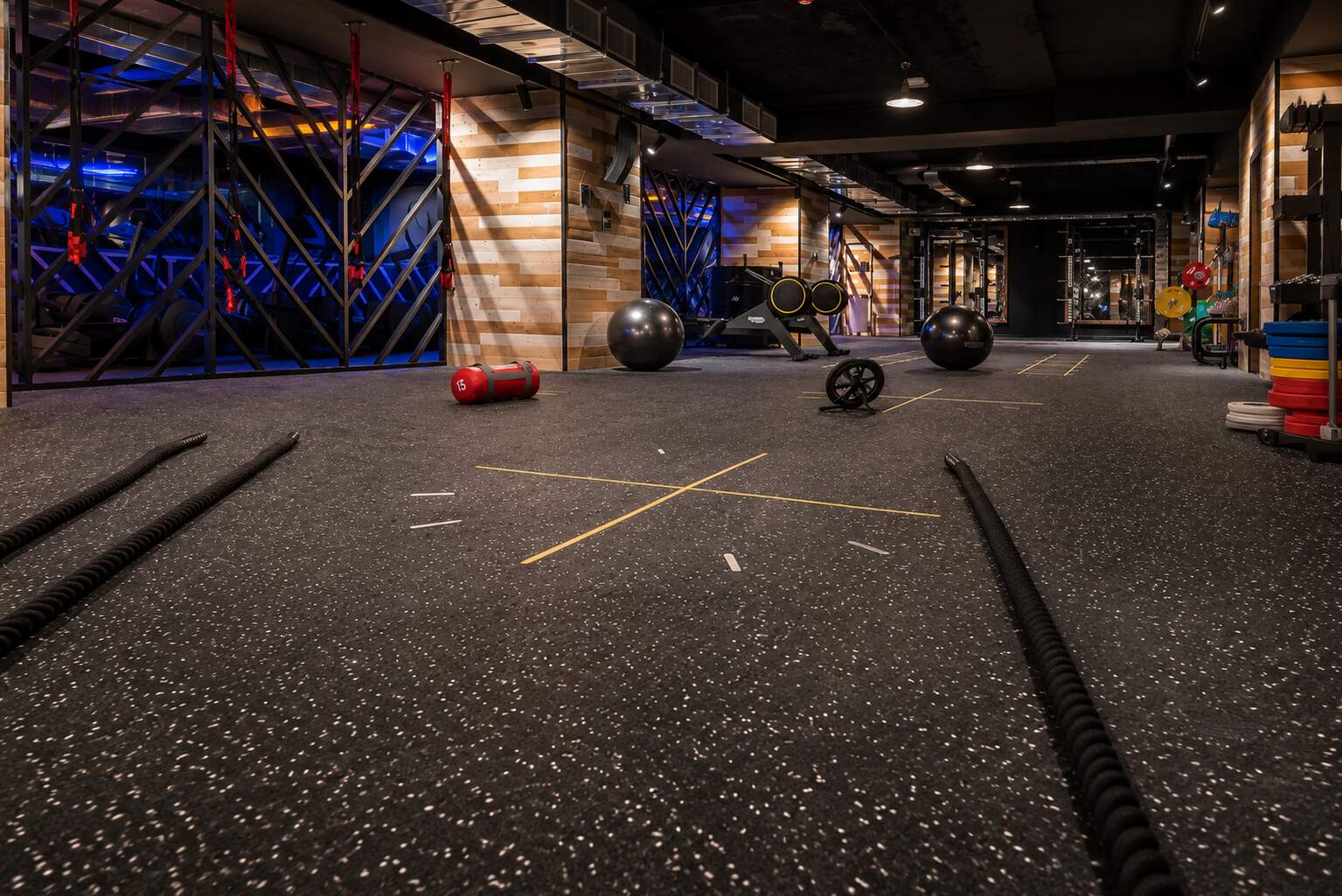Pavigym Extreme flooring in a functional training area